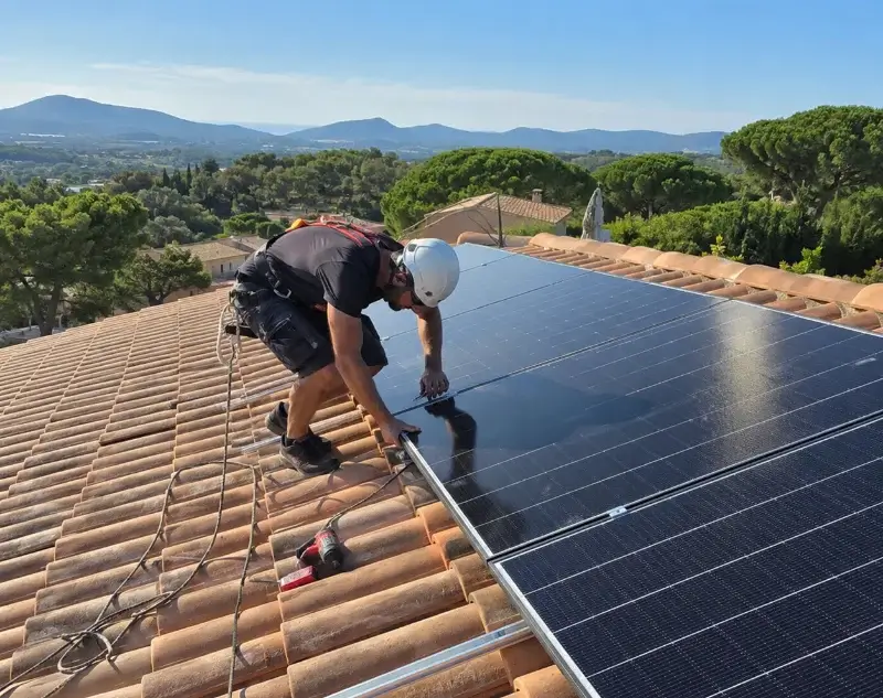 Installateur panneaux solaires Camélas — pose photovoltaïque sur toiture