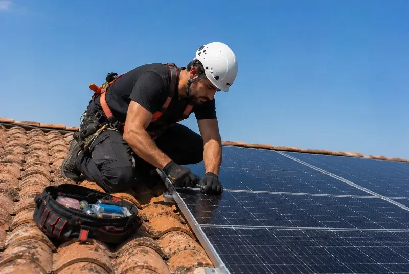 Maintenance et monitoring de panneaux solaires à Camélas