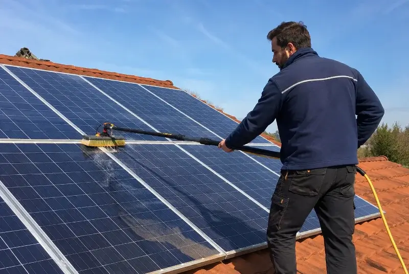 Nettoyage et entretien de panneaux solaires à Camélas